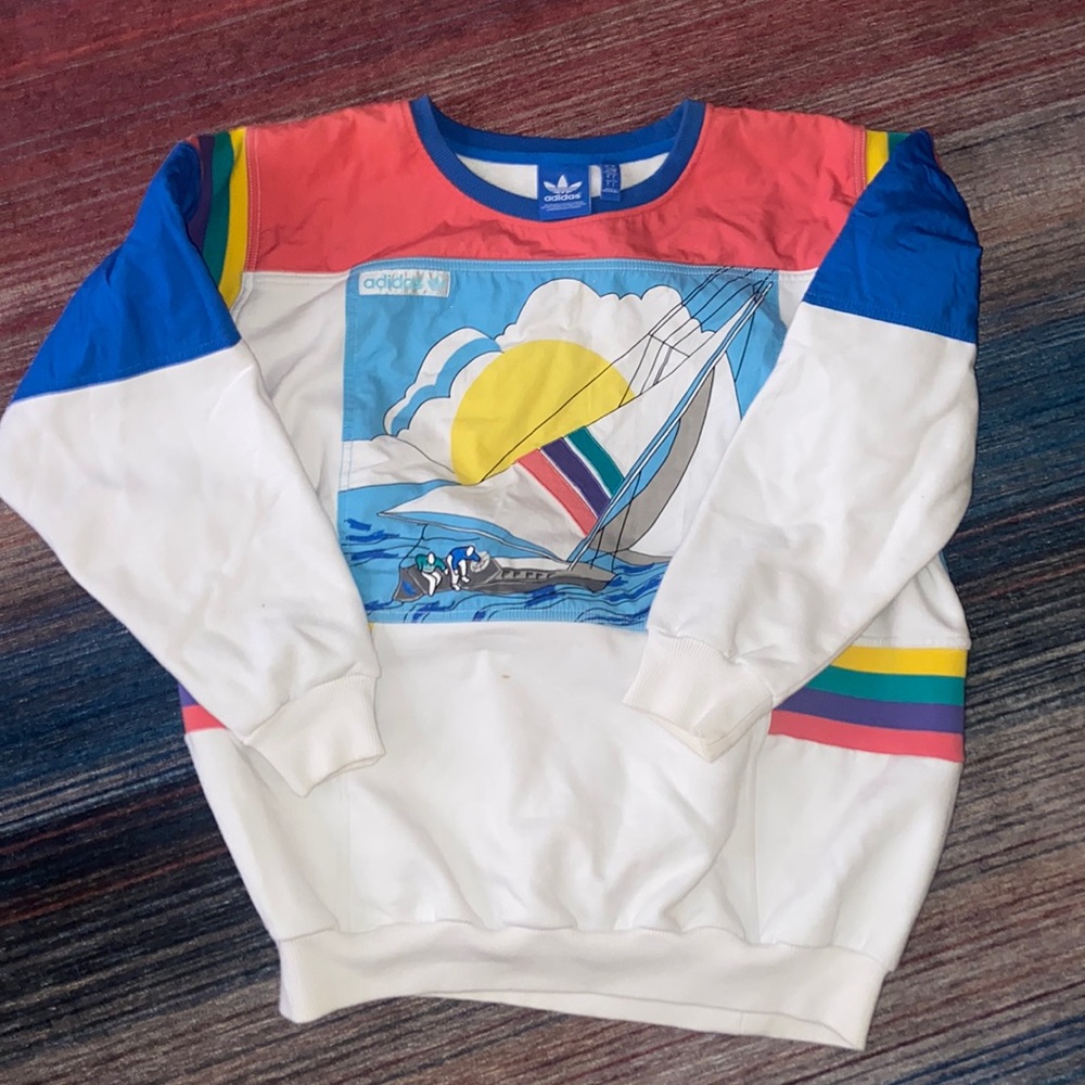 Rare adidas 80s sailing sweatshirt